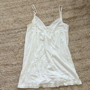 Brandy Melville White Cotton Sleep Dress